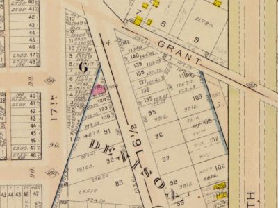 1903 Baist map showing future area of Mount Pleasant